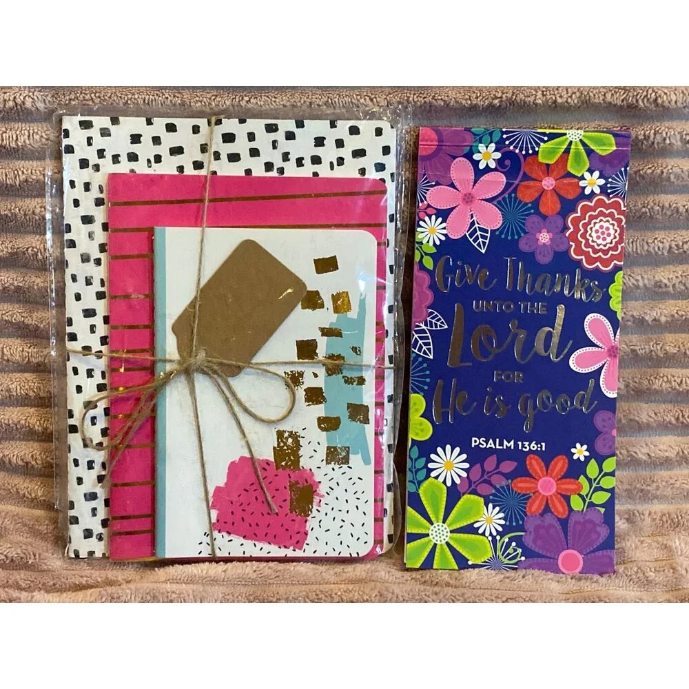 Stationary Softcover Journals and Lined Writing Pad Assorted Scripture Verses NE